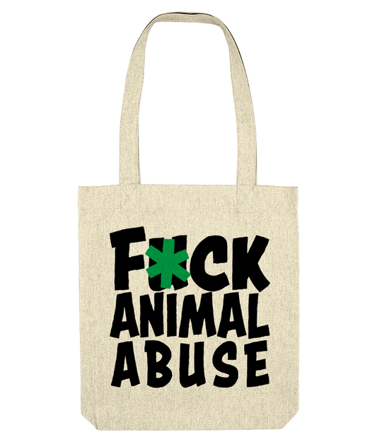 Fuck Animal Abuse - Natural Tote bag